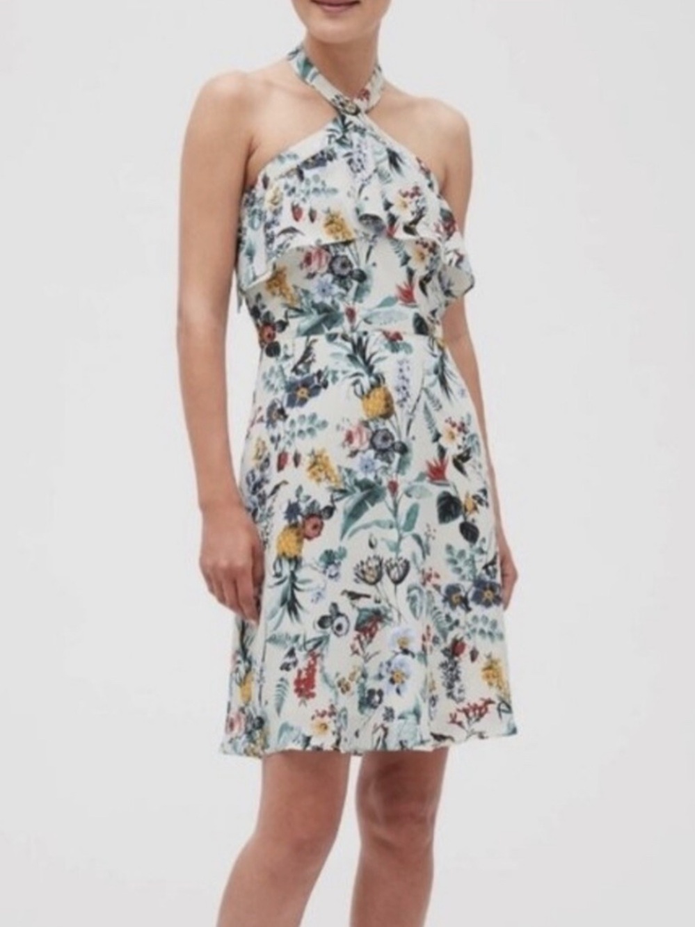 Banana Republic Floral Halter Dress